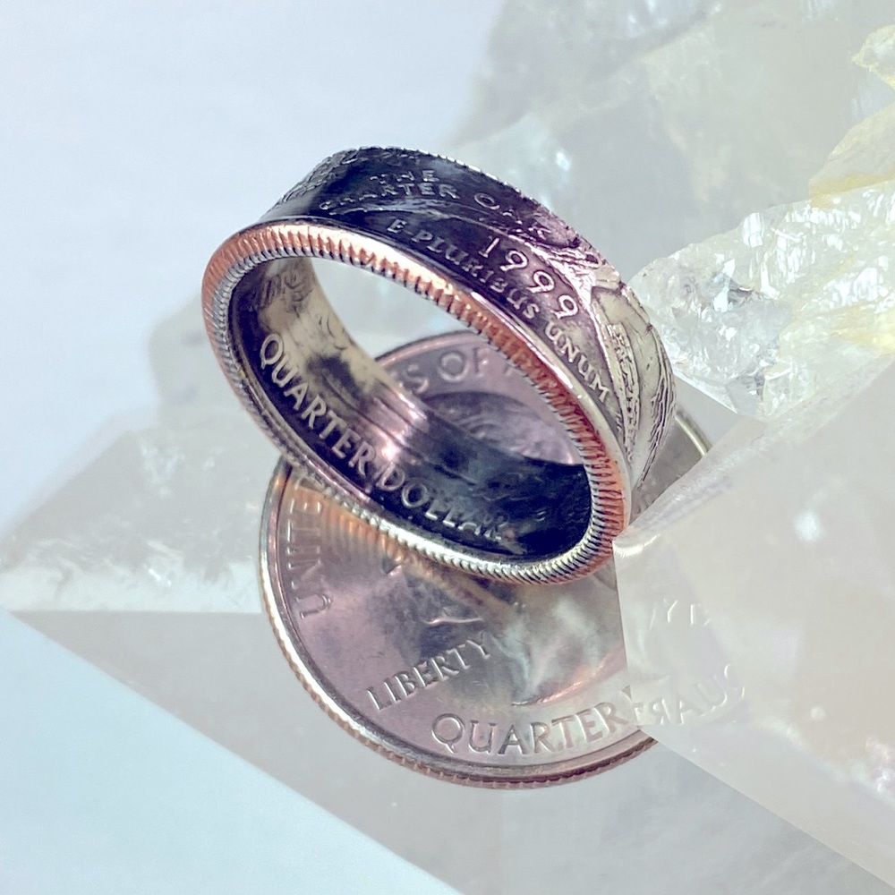1999 Connecticut Quarter Coin Ring - Picture 3 of 7